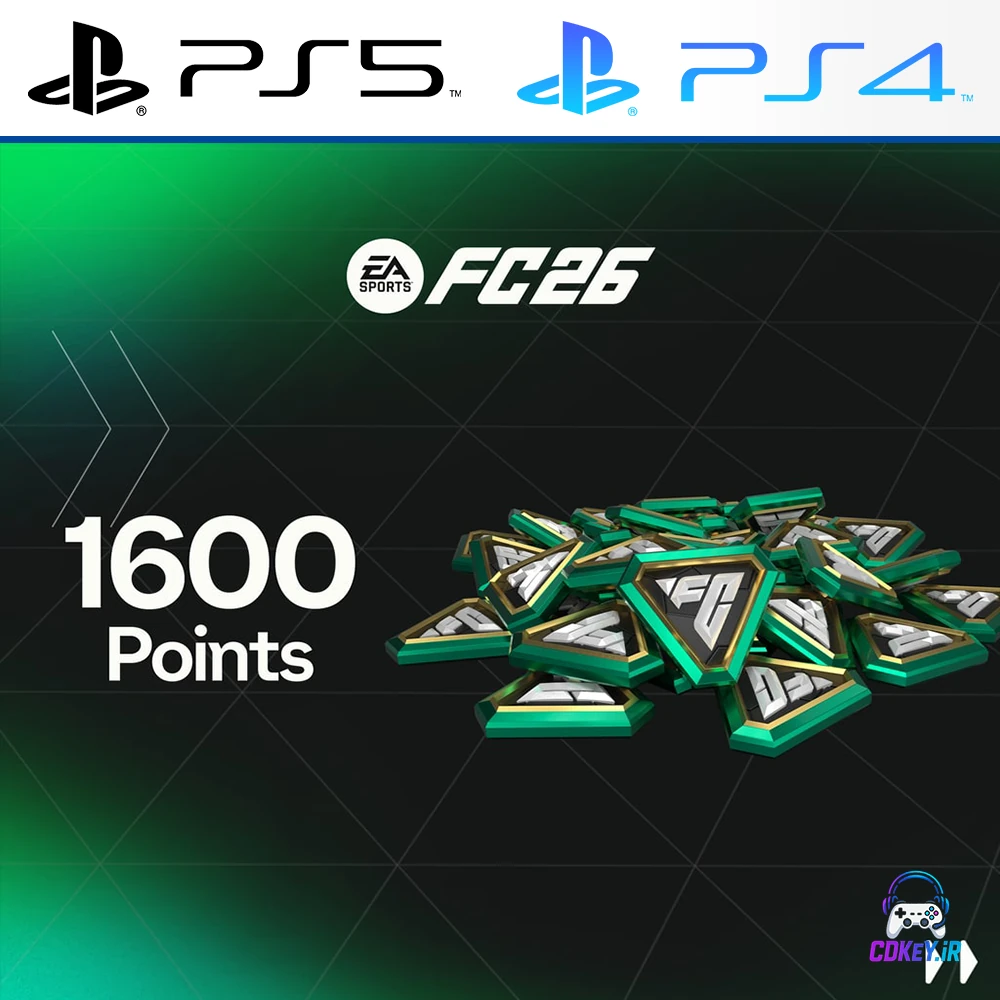 خرید 1600 اف سی پوینت FC 26 پلی‌استیشن PS4 و PS5
