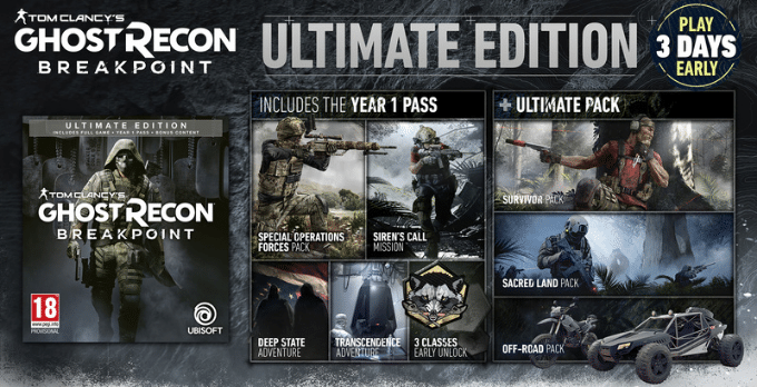 خرید سی دی کی Tom Clancy’s Ghost Recon Breakpoint اسکرین شات Ultimate Edition