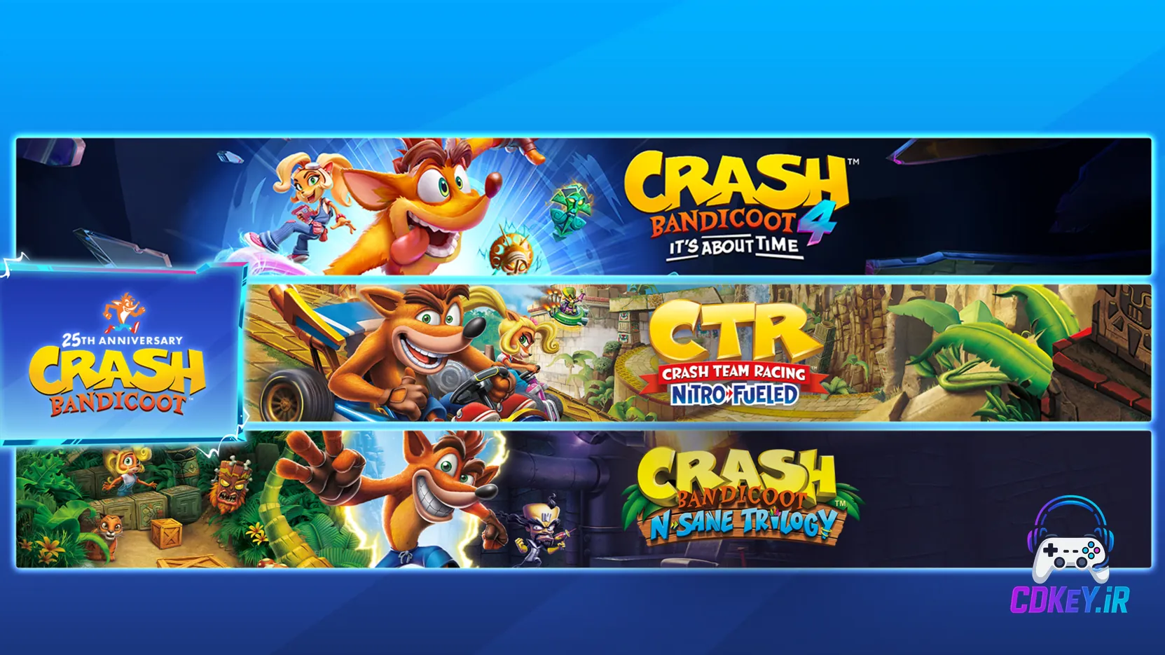 خرید اکانت Crash Bandicoot Crashiversary برای PS4 و PS5
