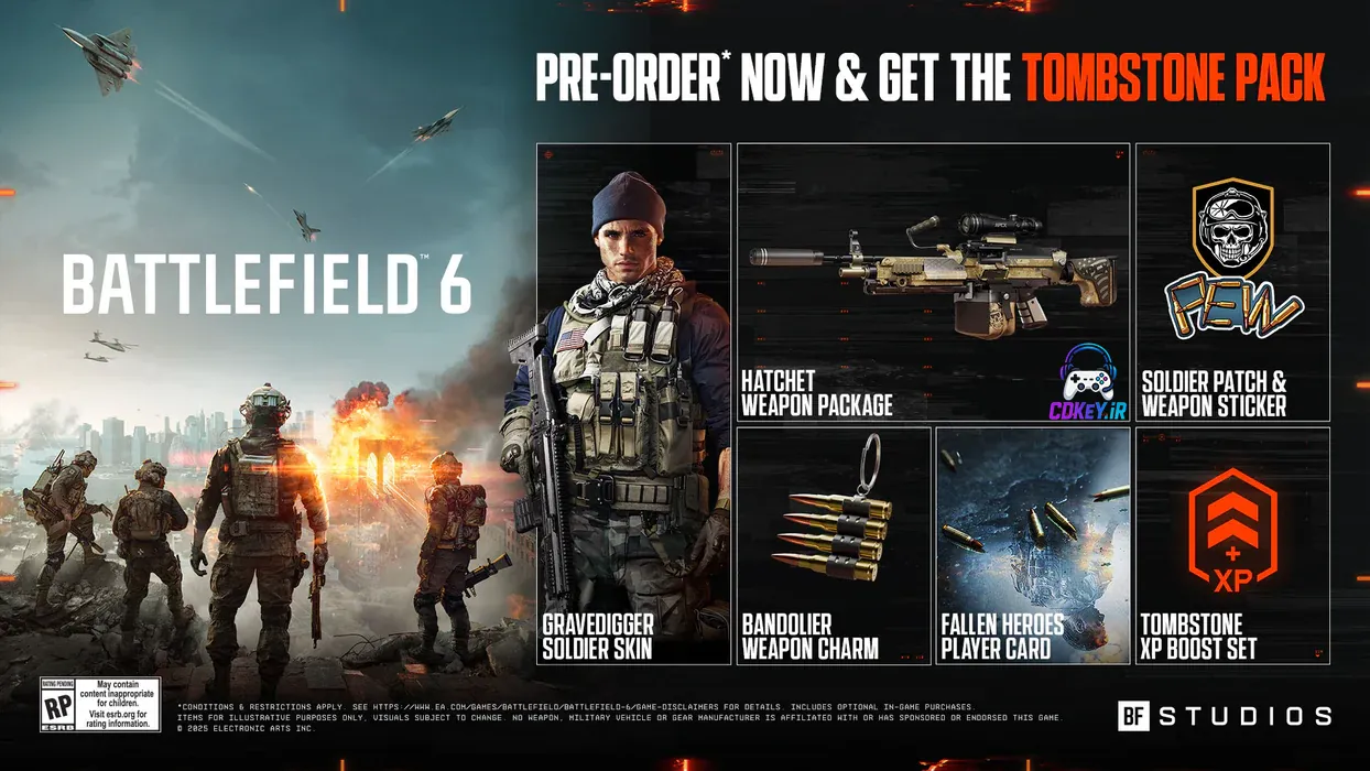 خرید سی‌دی‌کی Battlefield 6 اورجینال PC - EA App